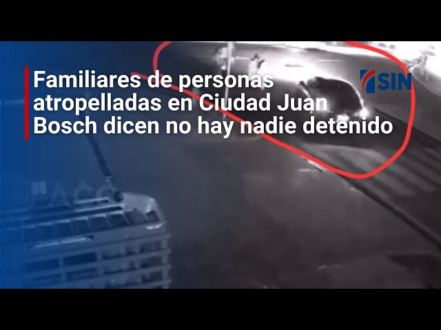 ⁣Familiares de personas atropelladas en Ciudad Juan Bosch dicen no hay nadie detenido