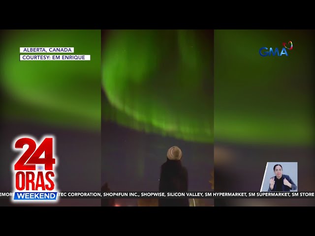 ⁣Aurora borealis o northern lights, namataan sa iba't ibang bansa | 24 Oras Weekend