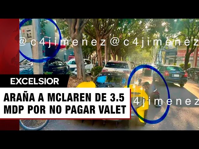 ⁣¿No tenía para el valet parking? Ponen 'araña' a McLaren de 3.5 mdp en Polanco