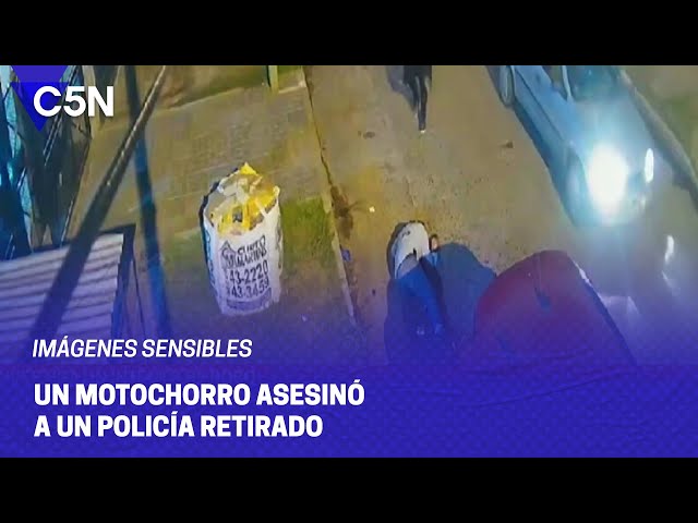 ⁣UN MOTOCHORRO ASESINÓ A UN POLICÍA RETIRADO