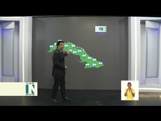 ⁣El Tiempo en Cuba:  algunas lluvias en zonas del interior y sur