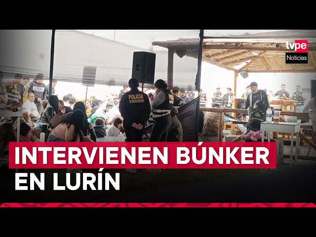 ⁣Encuentran armas, explosivos y drogas en intervención de búnker en Lurín