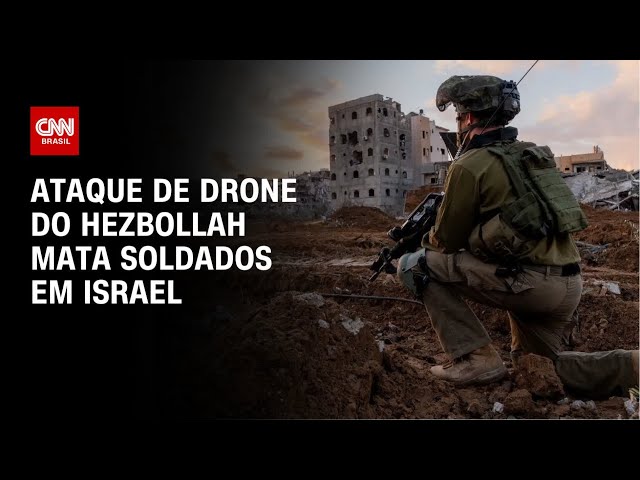 ⁣Ataque de drone do Hezbollah mata soldados em Israel | CNN PRIME TIME