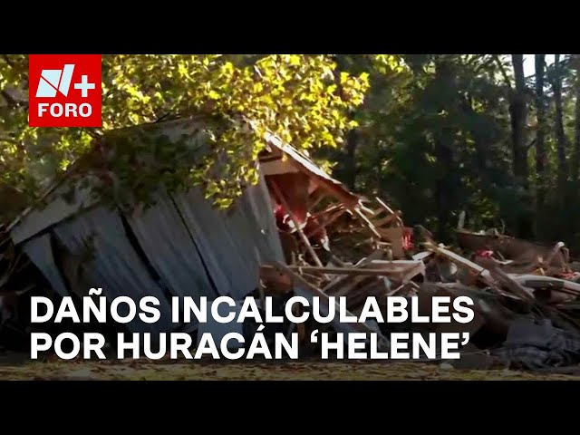 ⁣Aumenta a 120 los muertos por huracán 'Helene' en Carolina del Norte - Las Noticias