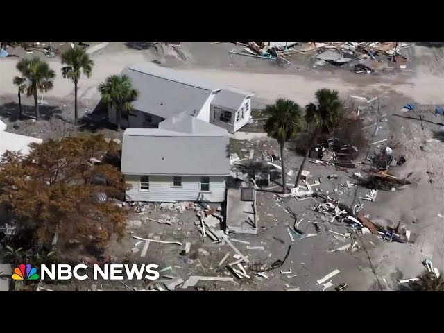 ⁣Biden tours storm-ravaged Florida after Hurricane Milton