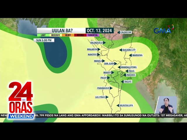 ⁣Shear line at easterlies, nagpapaulan sa ilang bahagi ng Luzon | 24 Oras Weekend