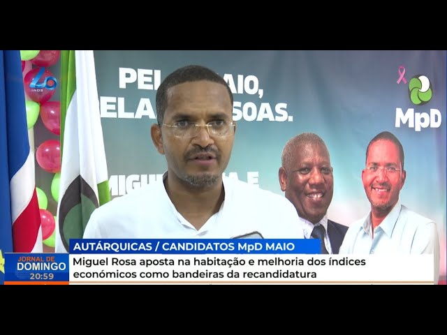 ⁣Miguel Rosa e Zacarias Freire lideram a lista do MPD para Câmara e Assembleia Municipal do Maio