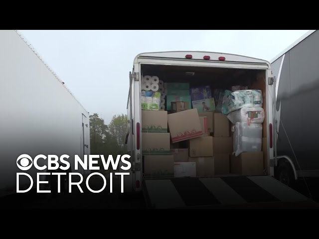 ⁣Donations stacking up as Michigan communities help with hurricane relief efforts