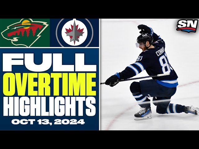 ⁣Minnesota Wild at Winnipeg Jets | FULL Overtime Highlights - October 13, 2024