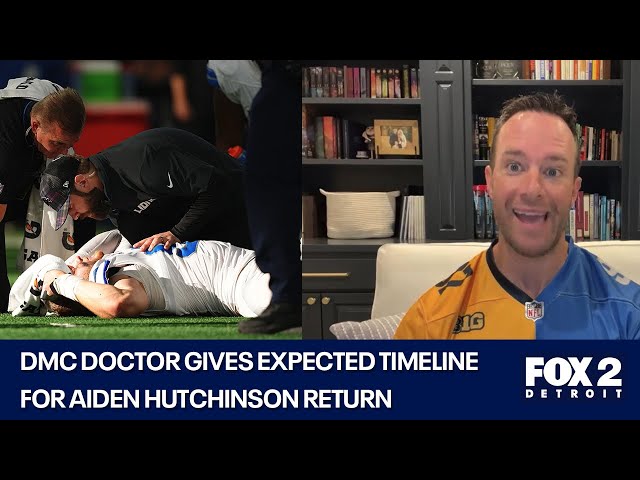 ⁣Dr. Christopher Cooke talks about Aiden Hutchinson's injury