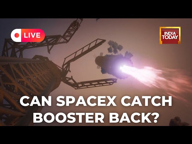 ⁣SpaceX LIVE | SpaceX Successfully Catches Starship Rocket Booster Back At Launch Pad | ISS Live