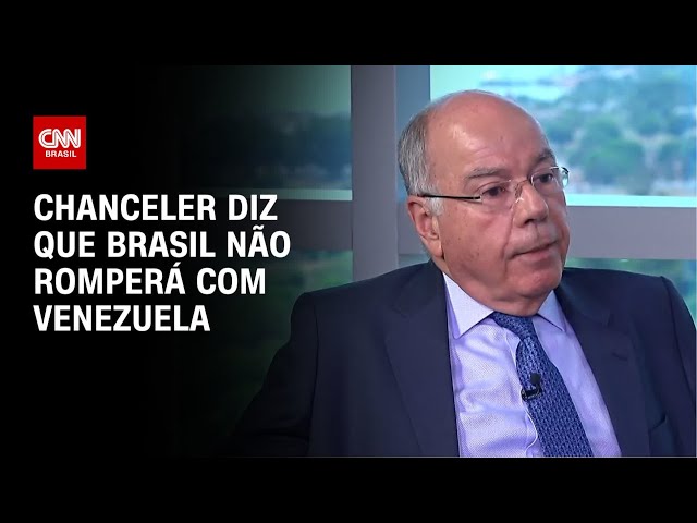 ⁣Chanceler diz que Brasil não romperá com Venezuela | CNN ENTREVISTAS