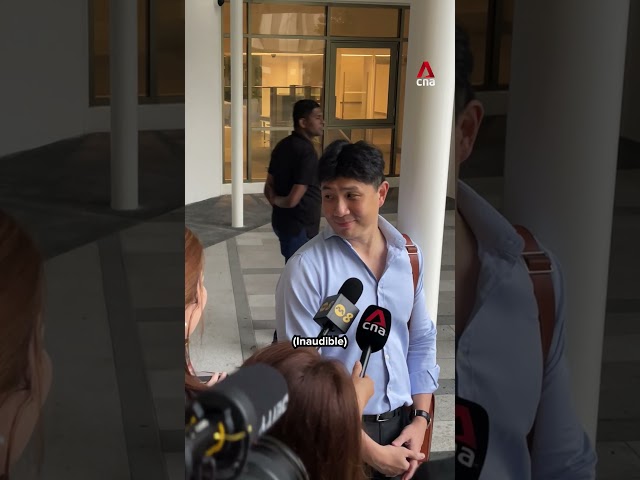 ⁣Workers' Party MP Jamus Lim arrives at State Court for Pritam Singh's trial