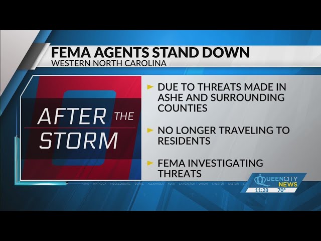 ⁣FEMA agents stand down amidst threats