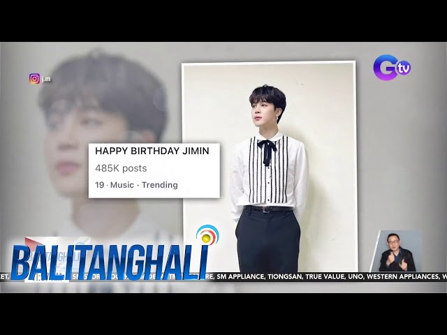 ⁣Birthday greetings ng BTS members & ARMY kay Jimin, trending | Balitanghali