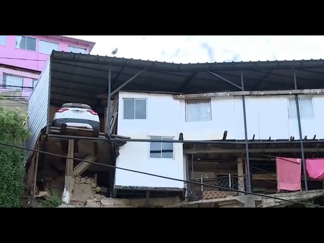 ⁣Preocupación por eventual colapso de vivienda en Cerro Cordillera de Valparaíso