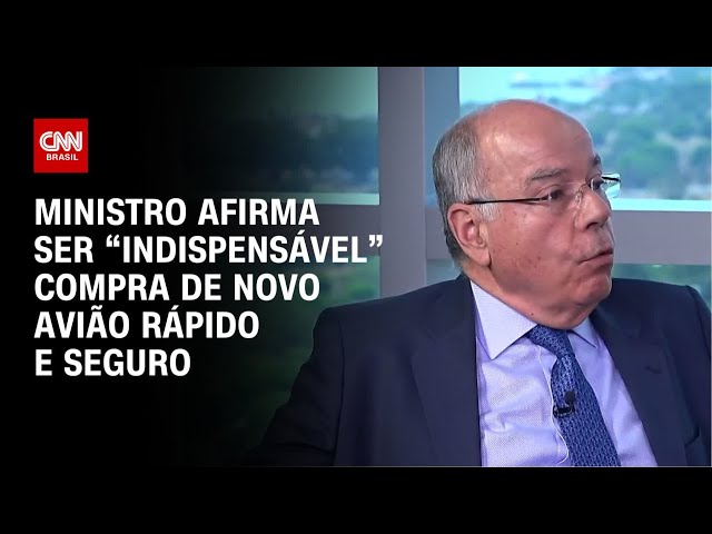 ⁣Ministro afirma ser “indispensável” compra de novo avião rápido e seguro | CNN ENTREVISTAS