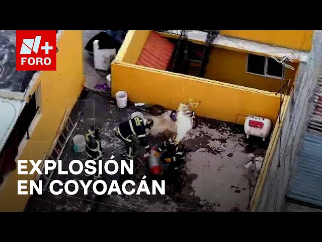 ⁣Fuga de gas causa explosión en una vivienda en Coyoacán - Las Noticias