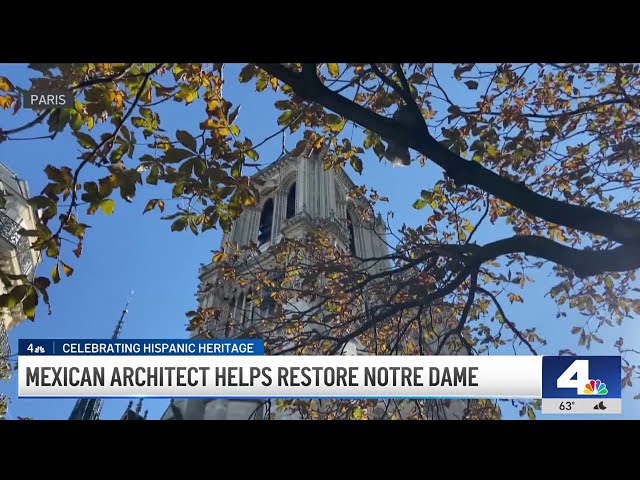 ⁣Mexican architect helps restore Notre Dame in Paris