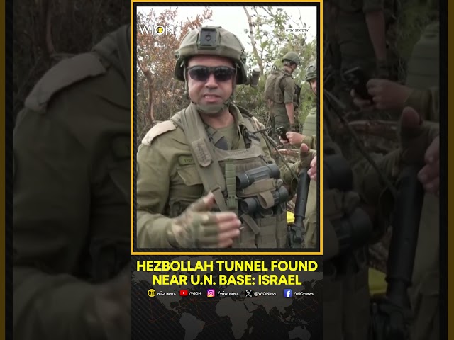 ⁣Hezbollah Tunnel Shaft Close to UN Post In Southern Lebanon, Israeli Army Says  | WION Shorts