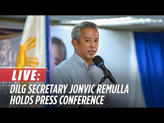 ⁣DILG Sec. Jonvic Remulla holds press conference | ABS-CBN News