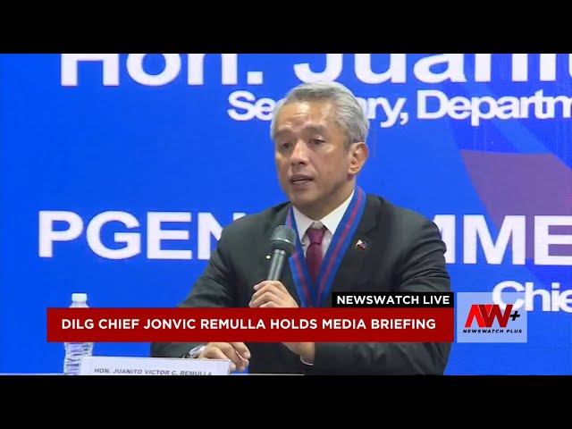 ⁣Remulla holds press briefing | NewsWatch Live