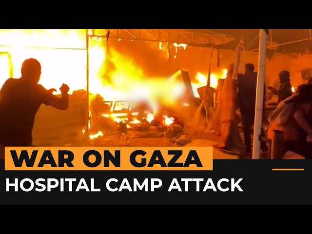 ⁣Israeli attack on Gaza hospital tent camp kills displaced Palestinians | Al Jazeera Newsfeed