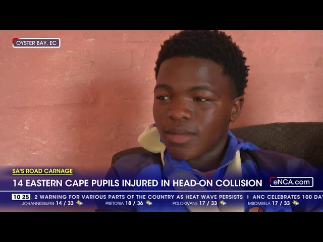 ⁣14 ECape pupils injured in head-on collision