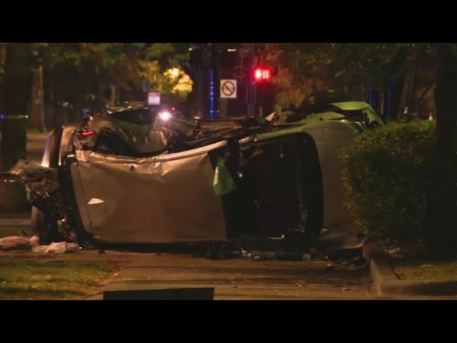 ⁣2 killed in rollover crash on Chicago's South Side