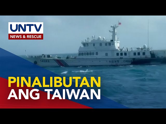 ⁣China warships, fighter jets at iba pang assets, ipinadala sa military drills sa paligid ng Taiwan