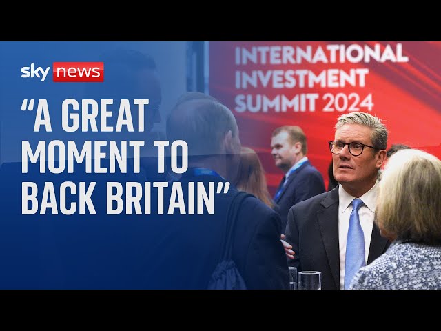 ⁣Keir Starmer delivers opening speech at the UK International Investment Summit