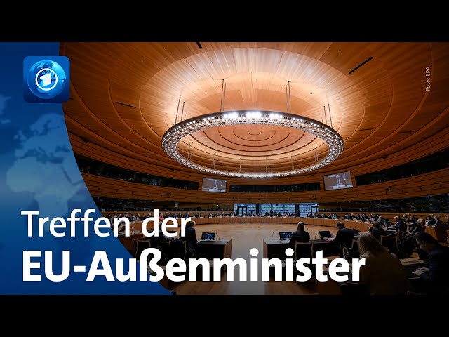 ⁣EU-Außenminister beraten über Lage in Nahost und in der Ukraine