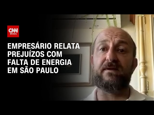 ⁣Empresário relata prejuízos com falta de energia em São Paulo | CNN NOVO DIA