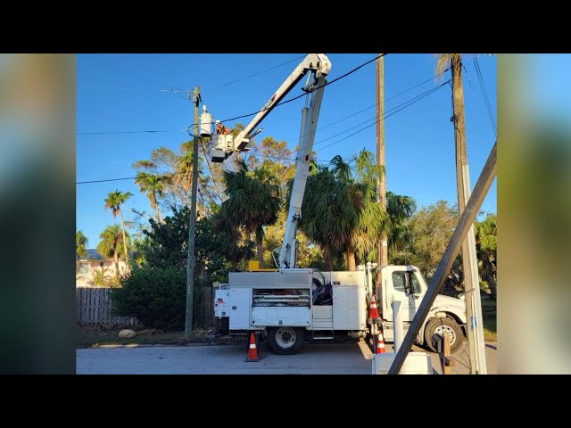 ⁣Crews from Canada helping repair Hurricane Milton ravaged Florida