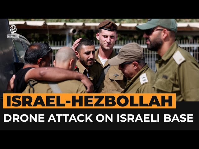 ⁣Hezbollah drone attack on Israeli base kills 4 soldiers | Al Jazeera Newsfeed