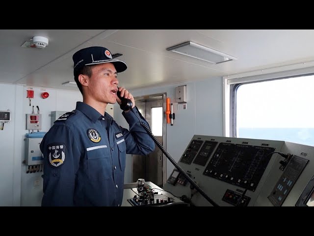 ⁣China Coast Guard patrols around Taiwan island