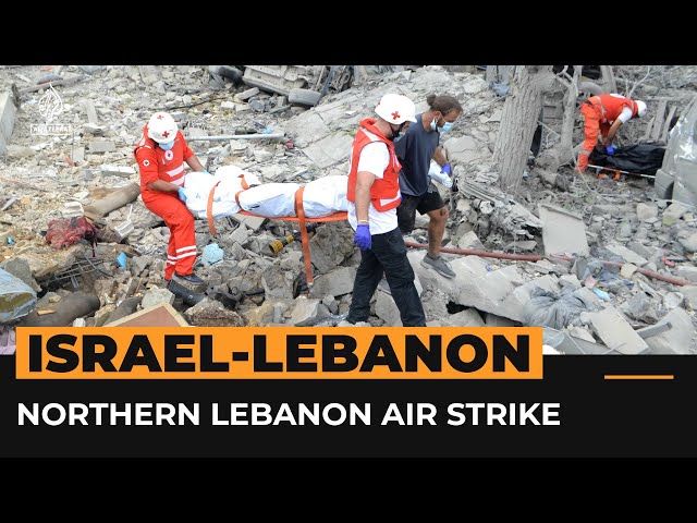 ⁣Israeli strike in northern Lebanon kills at least 18 people | AJ #Shorts