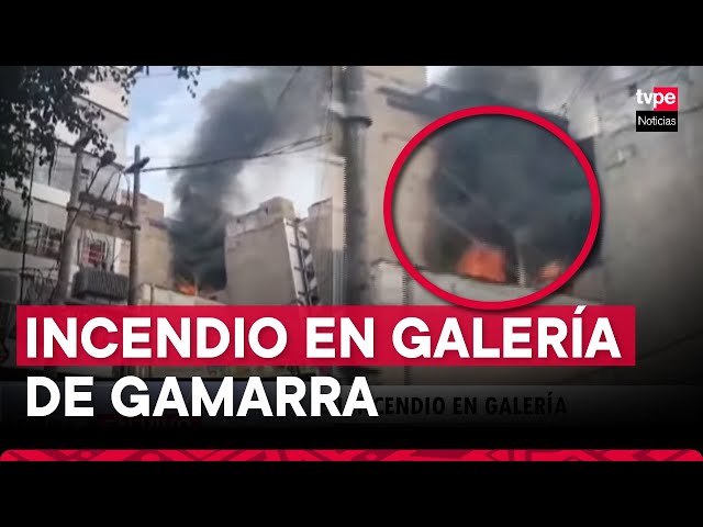 ⁣Incendio en La Victoria: bomberos combaten siniestro en galería del emporio comercial de Gamarra