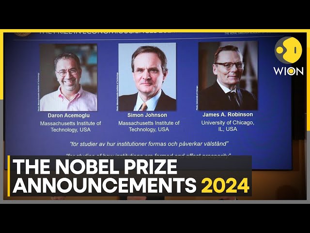 ⁣Acemoglu, Johnson and Robinson Win Nobel Prize 2024 In Economics | World News