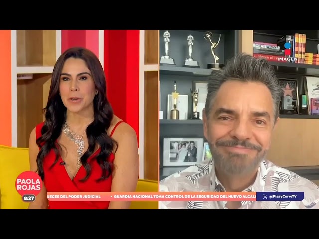 ⁣Eugenio Derbez padrino de lujo de Paola Rojas en su primera emisión