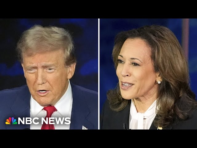 ⁣NBC News poll finds Harris and Trump neck and neck weeks before Election Day