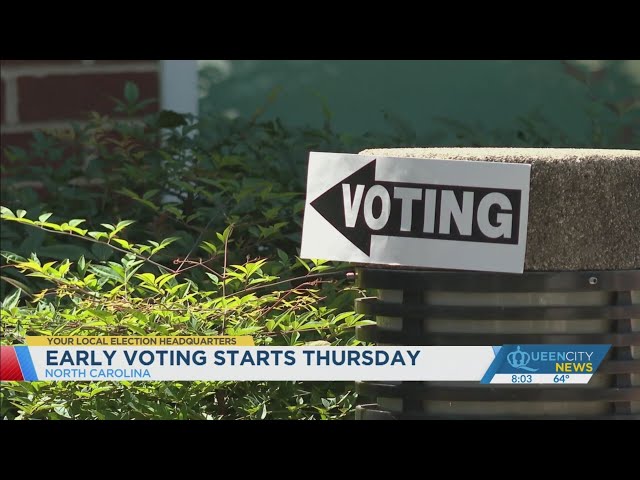 ⁣Early voting in NC begins this week