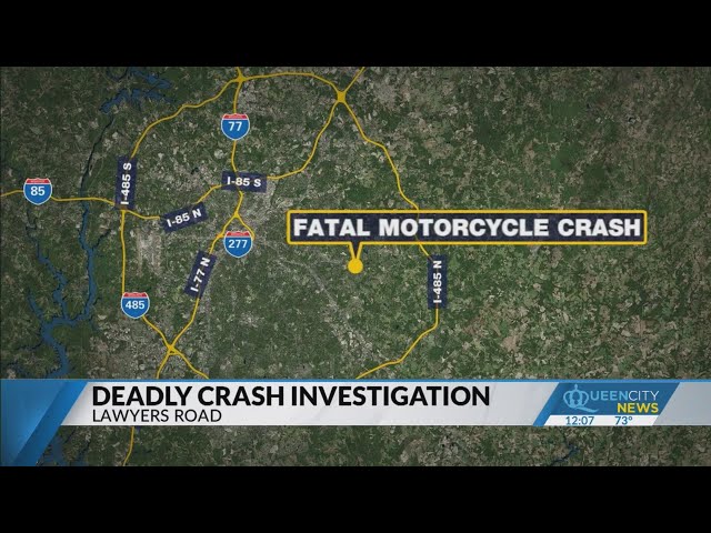 ⁣Motorcyclist killed in east Charlotte wreck: PD