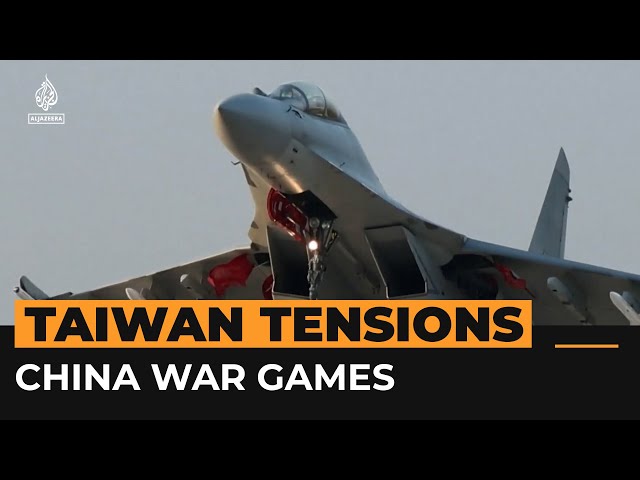 ⁣Chinese war games surrounded Taiwan with warships, aircraft | Al Jazeera Newsfeed