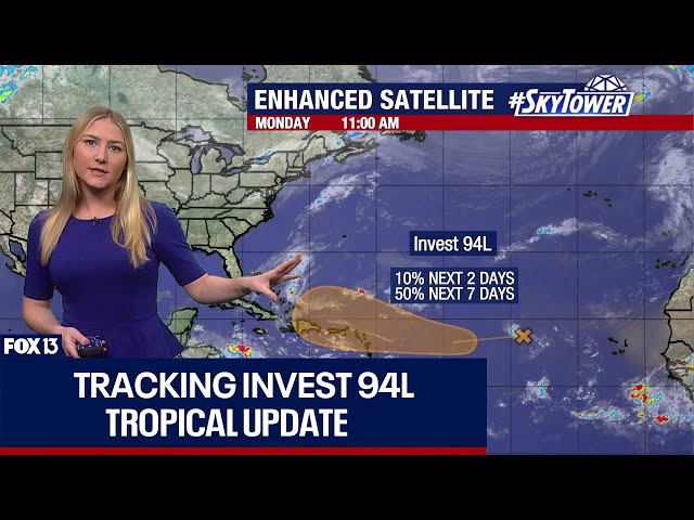 ⁣Invest 94L could form in Atlantic