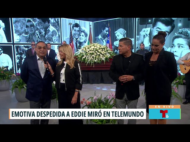 ⁣Artistas se reunen en Telemundo para rendir homenaje a Eddie Miró