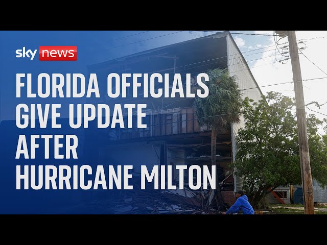 ⁣Florida Governor Ron DeSantis gives an update following Hurricane Milton