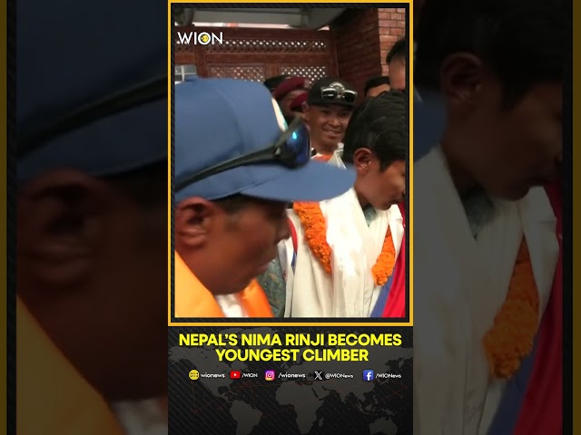 ⁣Record-Breaking 18-Year-Old Climber Nima Rinji Sherpa Receives A Hero's Welcome In Nepal | WION