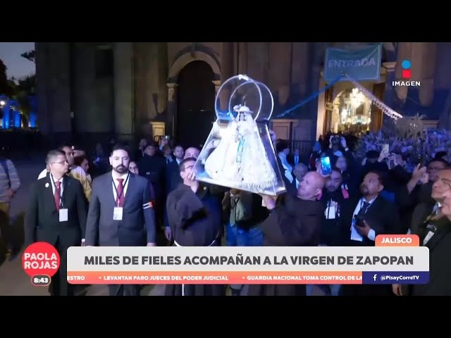 ⁣Miles de fieles acompañaron este fin de semana a la Virgen de Zapopan