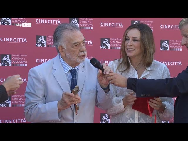 ⁣Francis Ford Coppola a Roma con Megalopolis